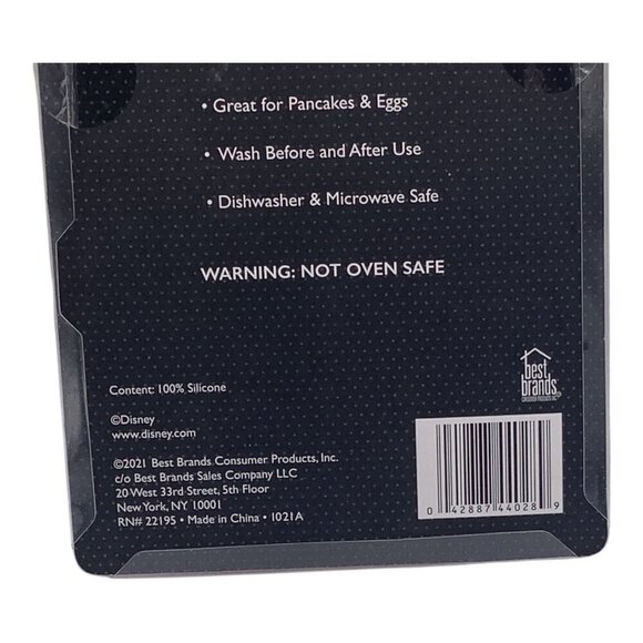 Disney Minnie Mouse 2 Silicone Breakfast Molds Pancakes or Eggs Black & Red 2021 - Picture 6 of 7